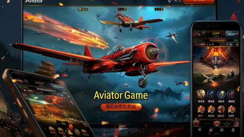A multi-device showcase of the Aviator crash game, displaying the game interface on various devices including smartphones, tablets, and desktop computers, emphasizing cross-platform compatibility and seamless gaming experience.